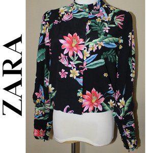 Beautiful Flower Cropped Jacket